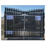 7 ft X 20 ft Metal Farm Driveway Gate
