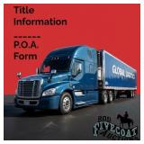 Title Information/ P.O.A.