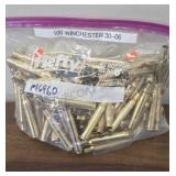 100 Rds- 30-06 Winchester Unprimed Brass