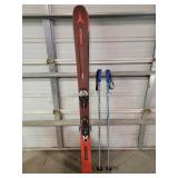 Snow Skis and Poles