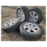 4- P235/65R18 Hankook  Snow Tires w/Rims