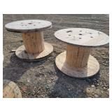 Two Wooden Spools