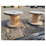 Two Wooden Spools