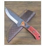 High Carbon Fixed Blade Knife & Sheath