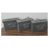 3- Metal Ammo Boxes