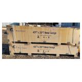 45 ft X 25 ft Double Garage Steel Barn Shed