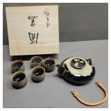 Tea Set in Wooden Box