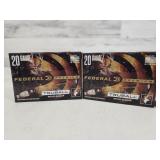 10 Rds - 20ga 2-3/4' Rifled Slugs - Federal