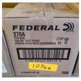 270 WM CASE - 130gr 10bxs - Federal 270A