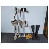 Drywall Stilts/ Mud Boots w/ Gloves