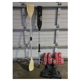 3-- Life Jackets w/ Misc Paddles
