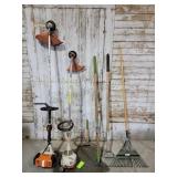 2-- Stihl Weed Eaters w/ Garden Tools