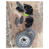 Reinforcement Brackets & 2 Small Tires