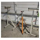 2-- Roller Stands & 1 Adjustable Stand