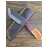 High Carbon Steel Knife w/ Leather Sheath