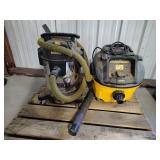 2-- DeWalt Shop Vacs