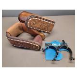Set of Leather Stirrups & Set of New Spurs