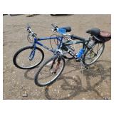 2 Bikes - Blue Bike & Green Bike