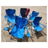 6 -- Folding Camping Chairs