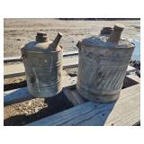 2 - Antique Fuel Cans