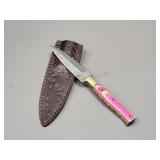 Damascus Knife w/ Sheath