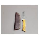 Damascus Knife w/  Sheath