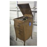 Victrola with Records and Extra Needles