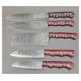 5-pc Damascus Chef Set