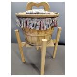 Large Sewing Basket with Stand