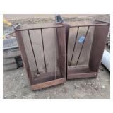 2 - Large Metal Box Feeders