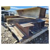 6 Pieces--of Short I-Beam Steel