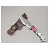 Damascus Knife w/ Sheath