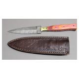Damascus Knife w/  Sheath