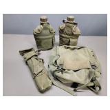 2 - Military Canteens, Belt Bag, M16 Bipod Case