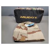 Muddy Hunting Cushion & Camo Vest