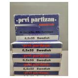 65 Rds - 6.5x55 Swedish & 35 EMPTY Brass