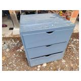 Three Drawer Wood Cabinet