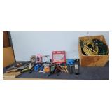 Wood Box of Cords & More