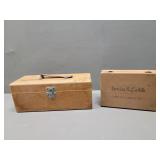 2 - Small Wood Cigar Boxes - Please Preview