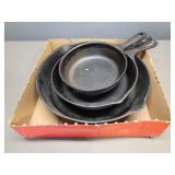 3 - Cast Iron Skillets