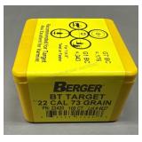 100 - 22cal Reloading Bullets Berger