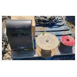Roll of Wire & Rope & Paper Towel Dispenser