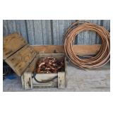 Copper Tubing, Copper Fitting in Wooden Box