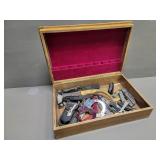 Wooden Box w/Knives