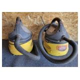 2 Yellow Shop Vacs