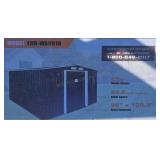 8 Ft X 10 Ft Galvanized Apex Roof Metal Shed