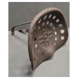 Vintage Steel Implement Seat