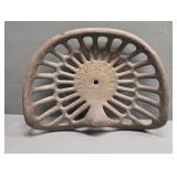 Antique Deering Cast Iron Tractor Seat