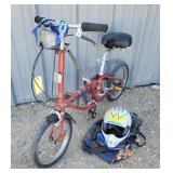 Dahon Folding Bike - Helmet - Goggles & Bag