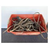 Tote of Leather Harnesses and More